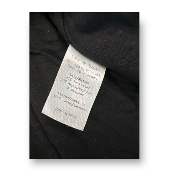 Rag & Bone Textured Black Dress Size Medium - Picture 4 of 7